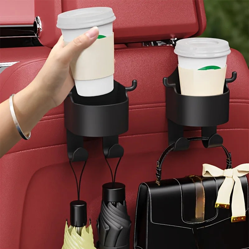 1/2pcs Car Seat Cup Holder Car Seat Back Multi-functional Hook Rear Creative Water Cup Holder car decoration accessories