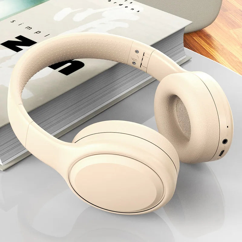 Wireless Bluetooth Headphones Over Ear HIFI Stereo Headsets Noise Reduction Sports Gaming Earphones Music Player with Mic Gifts