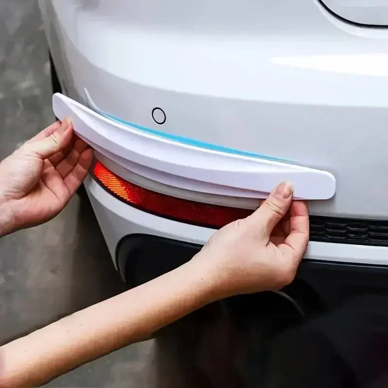 4-6 PCS Universal Anti-Collision Stickers - Front Rear Bumper Guards Anti-Scratch Car Accessories Durable Protection