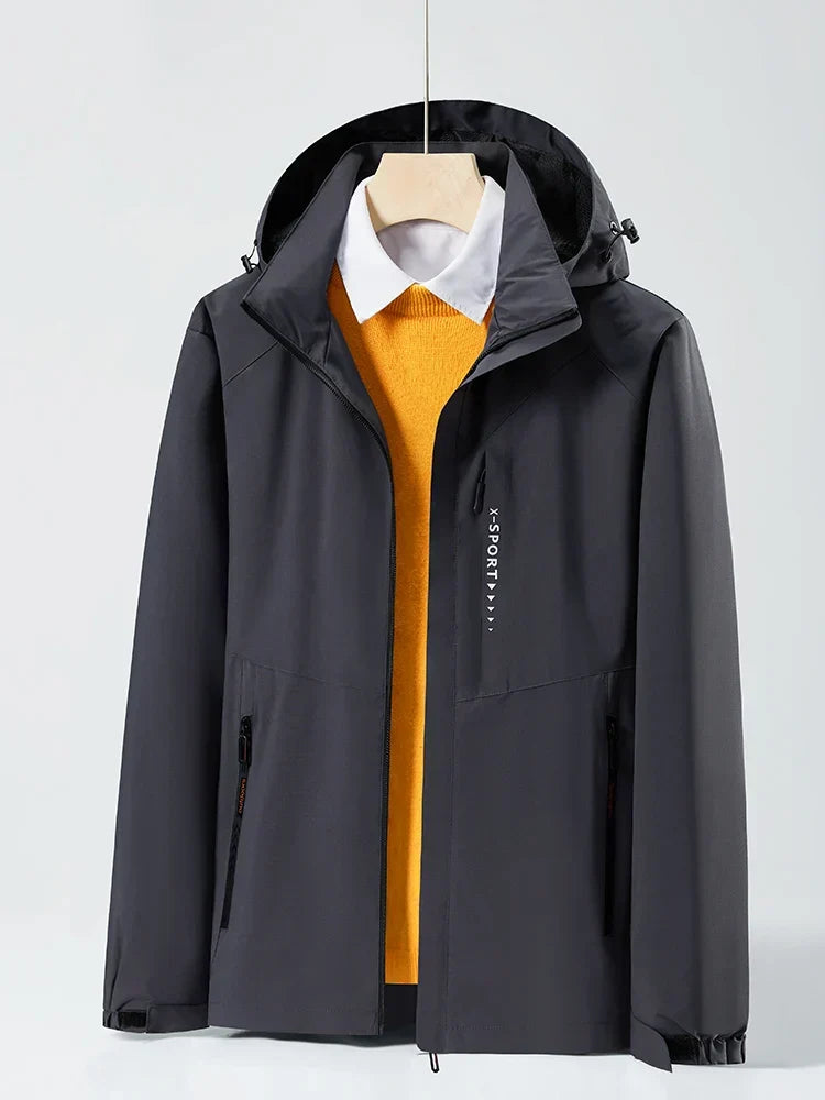 Unisex Waterproof Hooded Windbreaker