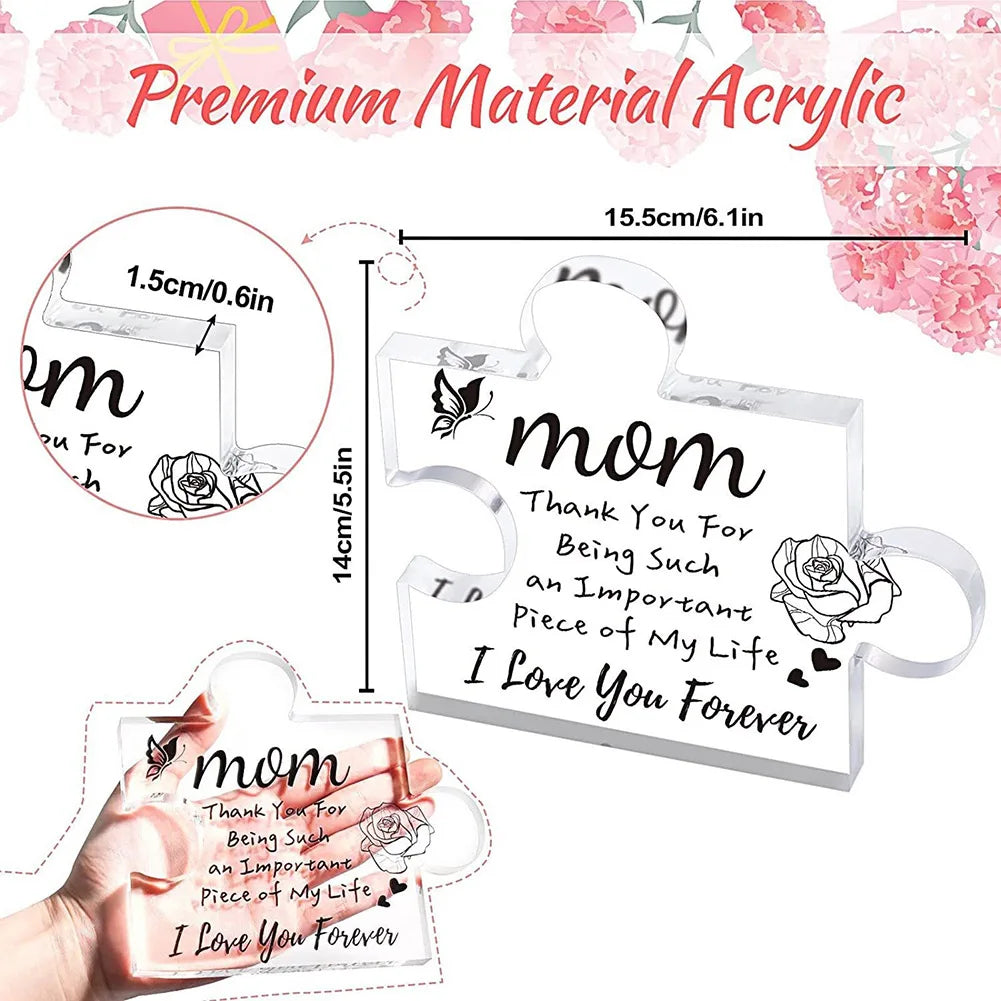 Acrylic Puzzle Decoration Decorative Acrylic Table Puzzle Decor Multifiunctional Best Gifts for Parents Relatives