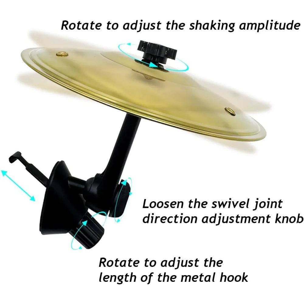 Car Cymbal, Car Cymbal Air Vent, Mini Drum Crash Cymbal for Car Vent, Suitable for All Types of Vehicles