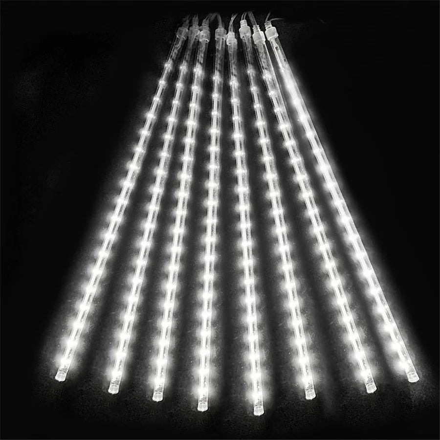 50CM Christmas Garland Fairy Lights Waterproof Led Meteor Shower Garden String Light for Home Party Wedding Indoor Outdoor Decor