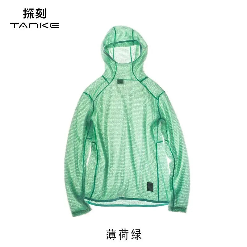 Thermolite® Lightweight Hooded T-Shirt Men's Long Sleeve Thermal Hoodie for Hiking, Camping & Cycling Anti-Static & Anti-Pilling