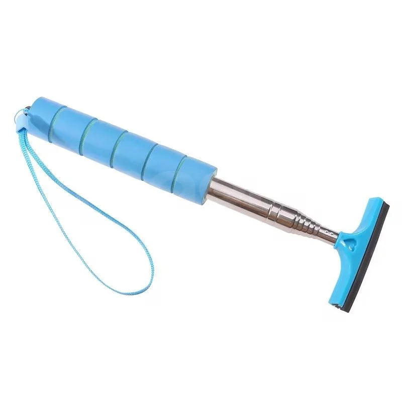 Car Rearview Mirror Wiper Stainless Steel Telescopic Retractable Layered Brush Head Auto Mirror Wash Cleaning Brush Wiper