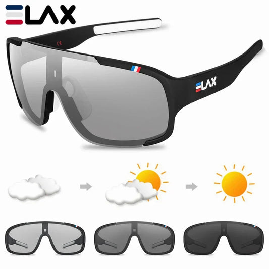 ELAX Polarized Photochromic Cycling Sunglasses