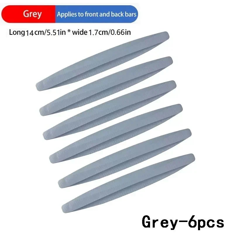 4-6 PCS Universal Anti-Collision Stickers - Front Rear Bumper Guards Anti-Scratch Car Accessories Durable Protection