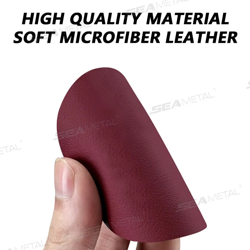 SEAMETAL Microfiber Leather Coaster Car Water Cup Coaster Anti-noise Water Cup Cushion For Office Home Vehicle Insulation Mats