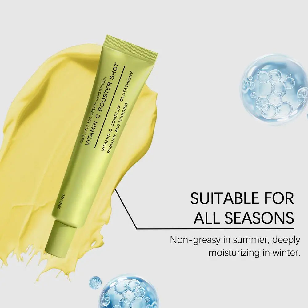 Vitamin C Booster Shot Face Cream With Glutathione And Niacinamide For Dark Spot Care,Improves Fine Lines,Korean Glass Skin Care