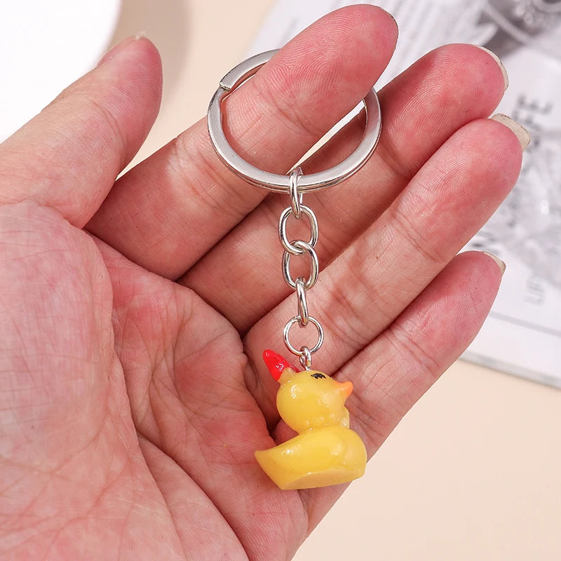 Fashion Crystal Cherry Keychain Creative Fruit Key Chain Cute Girl Key Ring Chains Car Bag Pendant Charm for Women Jewelry Gift