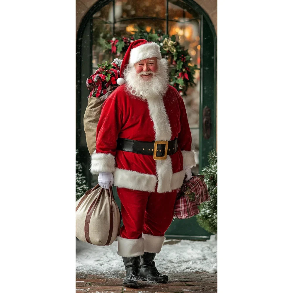 Santa Claus Christmas Door Cover