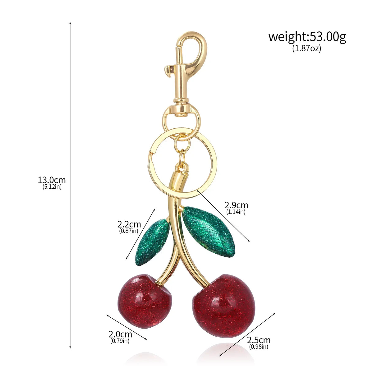 Cherry Keychain Bag Pendant Shoulder Strap Extension Bag Strap Extension Chain Crossbody Accessory Headphone Bag Chain