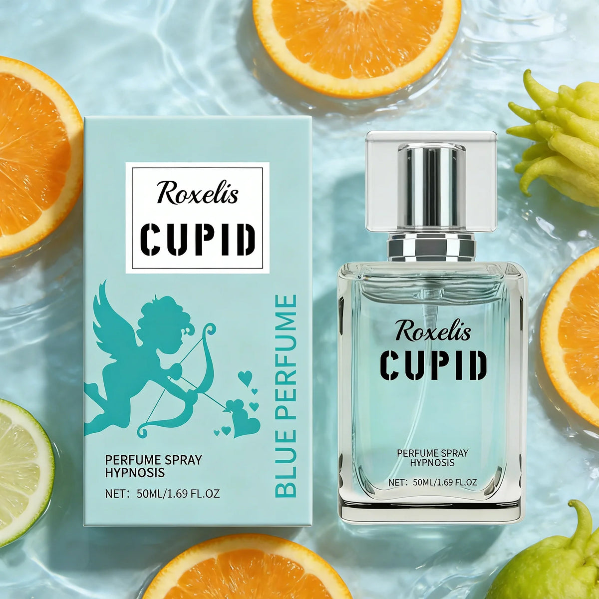 ROXELIS Cupid Blue Fresh Fruits Fragrance Enhance Men Charm Long Lasting Portable Citrus Scent For Daily Party Dating Gift