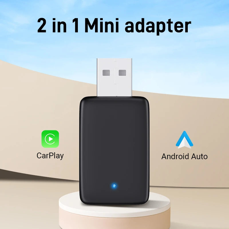 2025 New Upgrade CarPlay Box Stable Wireless Smart Connection Instant Pairing Drive Smarter Plug&Play Wired to Wireless Mini Box