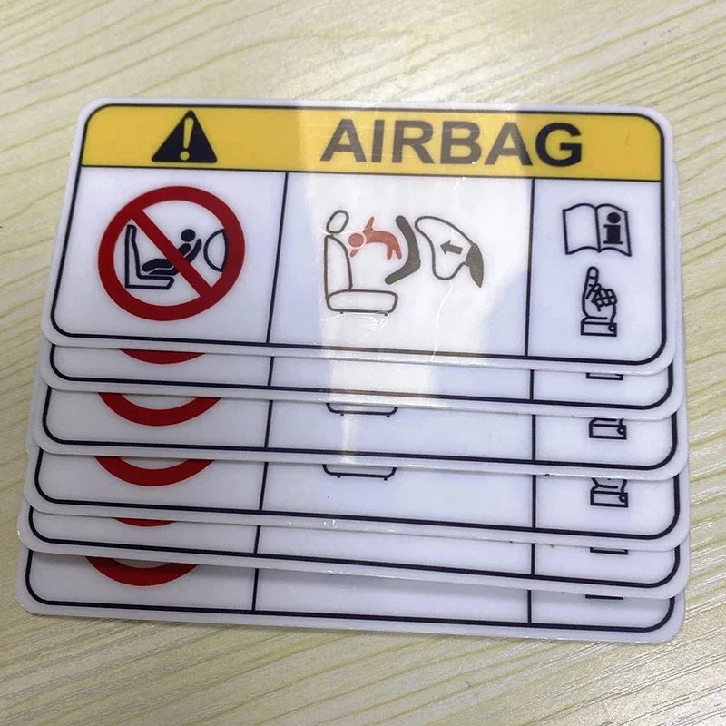 1Pc Easy Apply Airbag Safety Car Decal Waterproof Vinyl Sun Visor Dashboard Pegatinas Para Coche Auto Interior