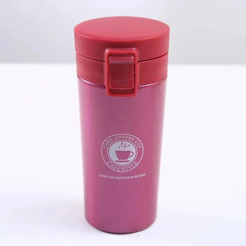 380/510ML Stainless Steel Thermo Bottle Coffee Cup  Outdoor Sports Vacuum Flask Car Thermal Cup Keeps Cold and Heat Thermal Mug