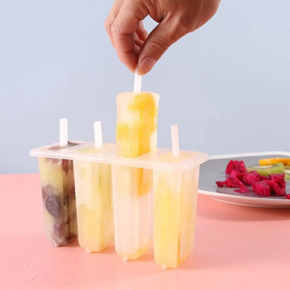 Popsicle Mold With Lid Home Made Homemade Mung Bean Popsicle Homemade Ice Cream Frozen Ice Cream Molds