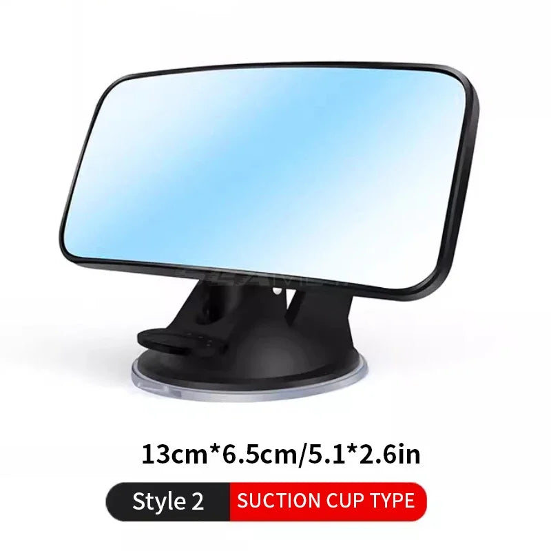 Car Interior Baby Mirrors 360 Degrees Rotatable Windshield Sucker Sun Visor Plate Clips Mirror Baby Kid Back Seat Observe Mirror