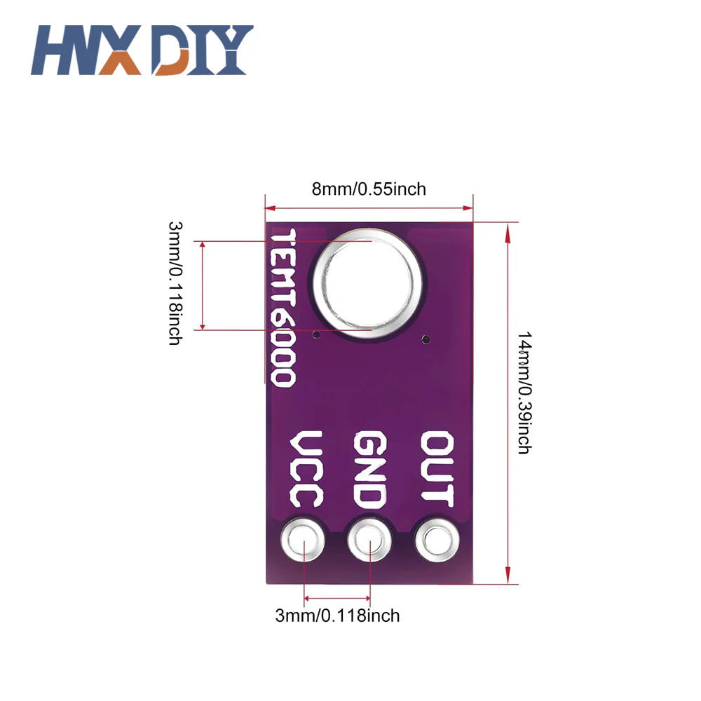 1/5/10PCS TEMT6000 Light Sensor Professional Photosensitive Sensor For Arduino Smart Electronics Test the Ray intensity Module
