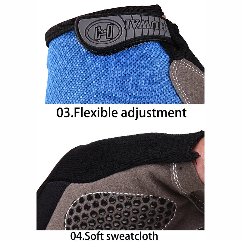 Men Women Half Finger Gloves
