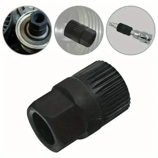 1Pc Alternator Clutch Free Wheel Pulley Removal Tool With 33 Tooth V Belt Pulley Remover Black Car Accessories