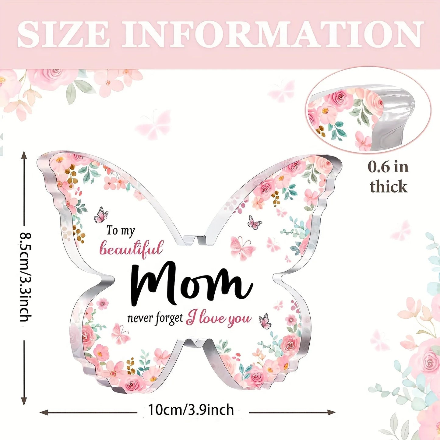 GiftyTrove Gifts for Mom, Unique Mom Birthday Gift fromDaughter Son Butterfly