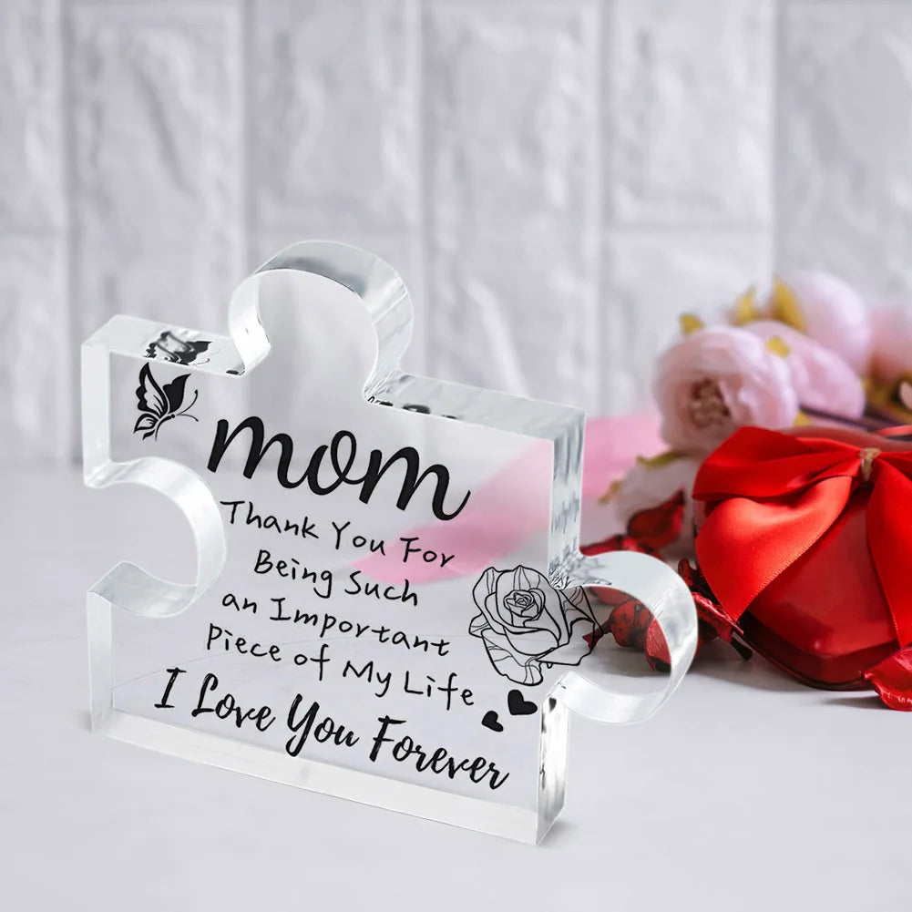Acrylic Puzzle Decoration Decorative Acrylic Table Puzzle Decor Multifiunctional Best Gifts for Parents Relatives
