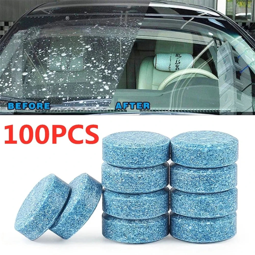 Car Windshield Cleaner Car Effervescent Tablet Glass Water Solid Cleaner Universal Automobile Accessories Spray Cleaner