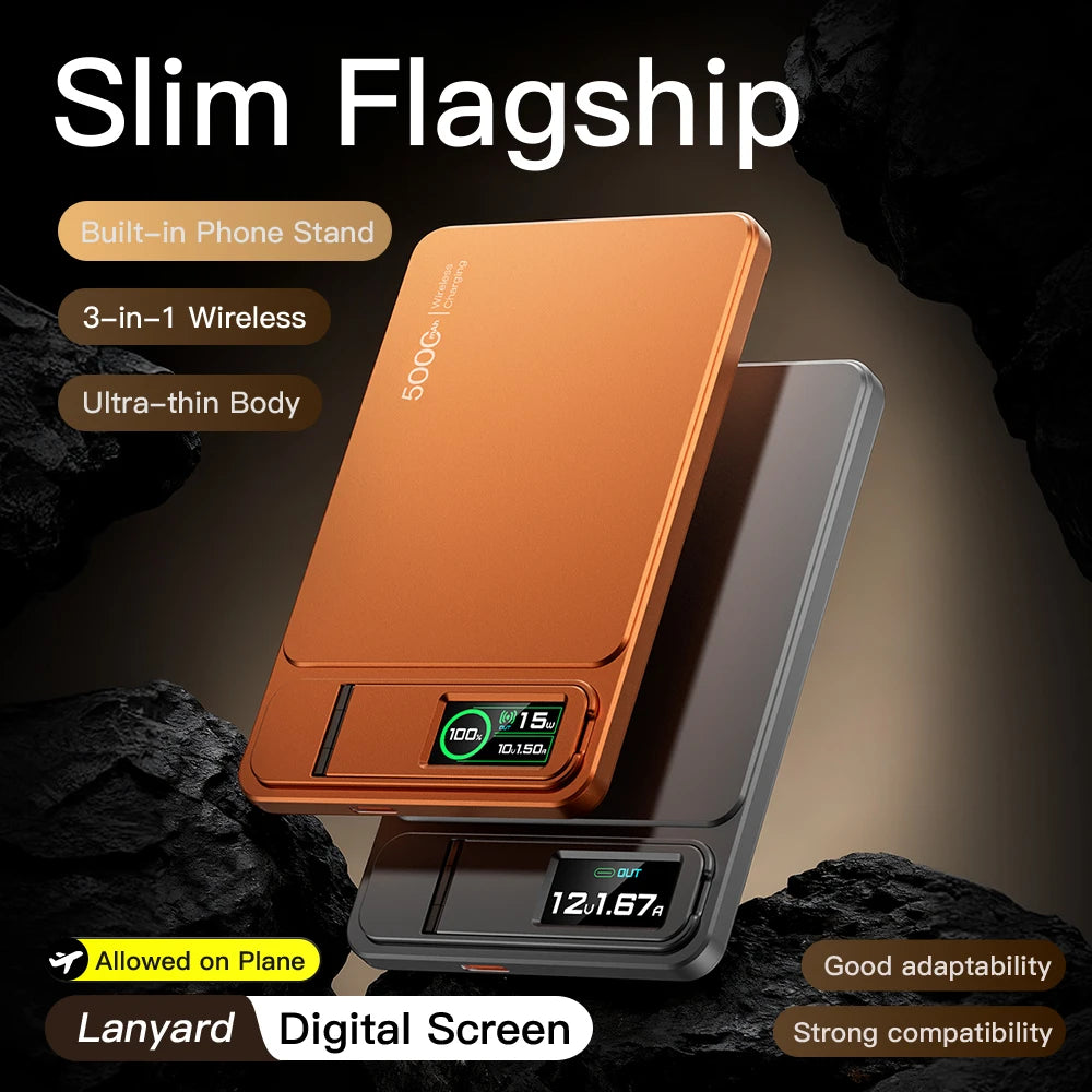 CCC Alloy Original Power Bank For MagSafe Magnetic Wireless 20W Fast Charger Portable External Battery For iPhone 17 16 iWatch10