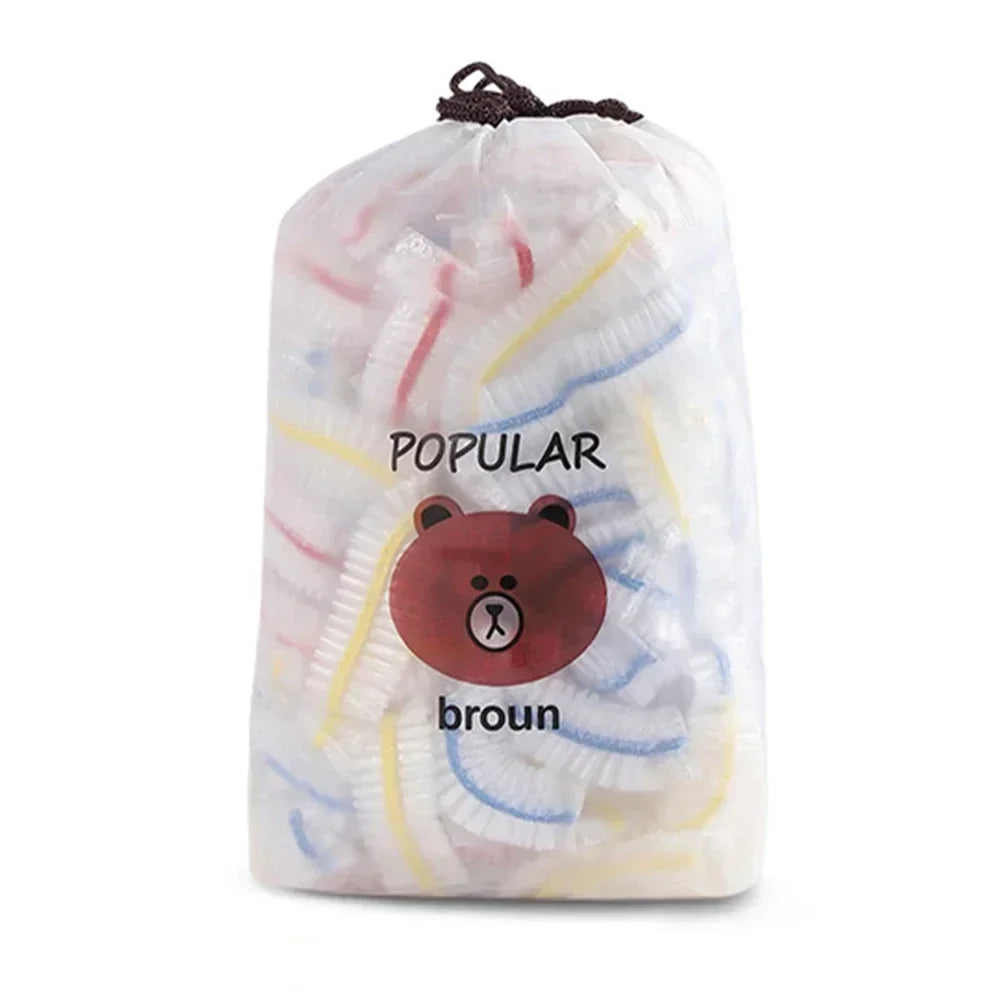 100/1000x Food Covers Plastic Kitchen Disposable Fresh-keeping Lid Food Covers Elastic Warp Packaging Storage Bags Wholesale