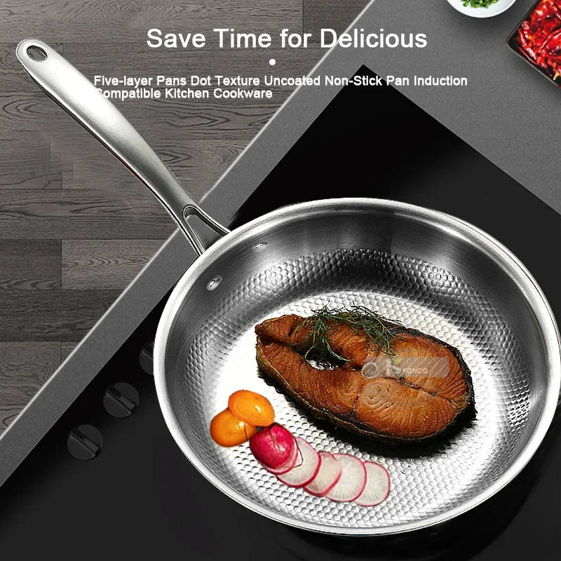 Stainless Steel Wok Pan