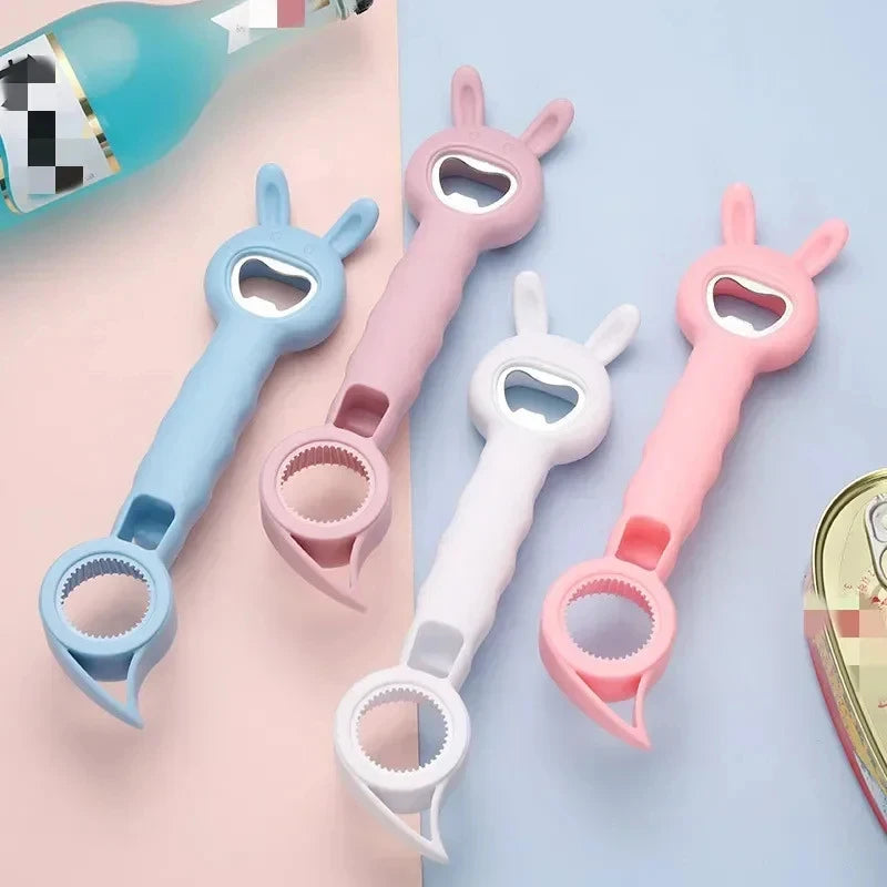 1/2pcs Beer Bottle Opener Multi-Purpose Beverage Jar Can Bottle Opener Plastic Corkscrew Dining Bar Gadgets Kitchen Tools