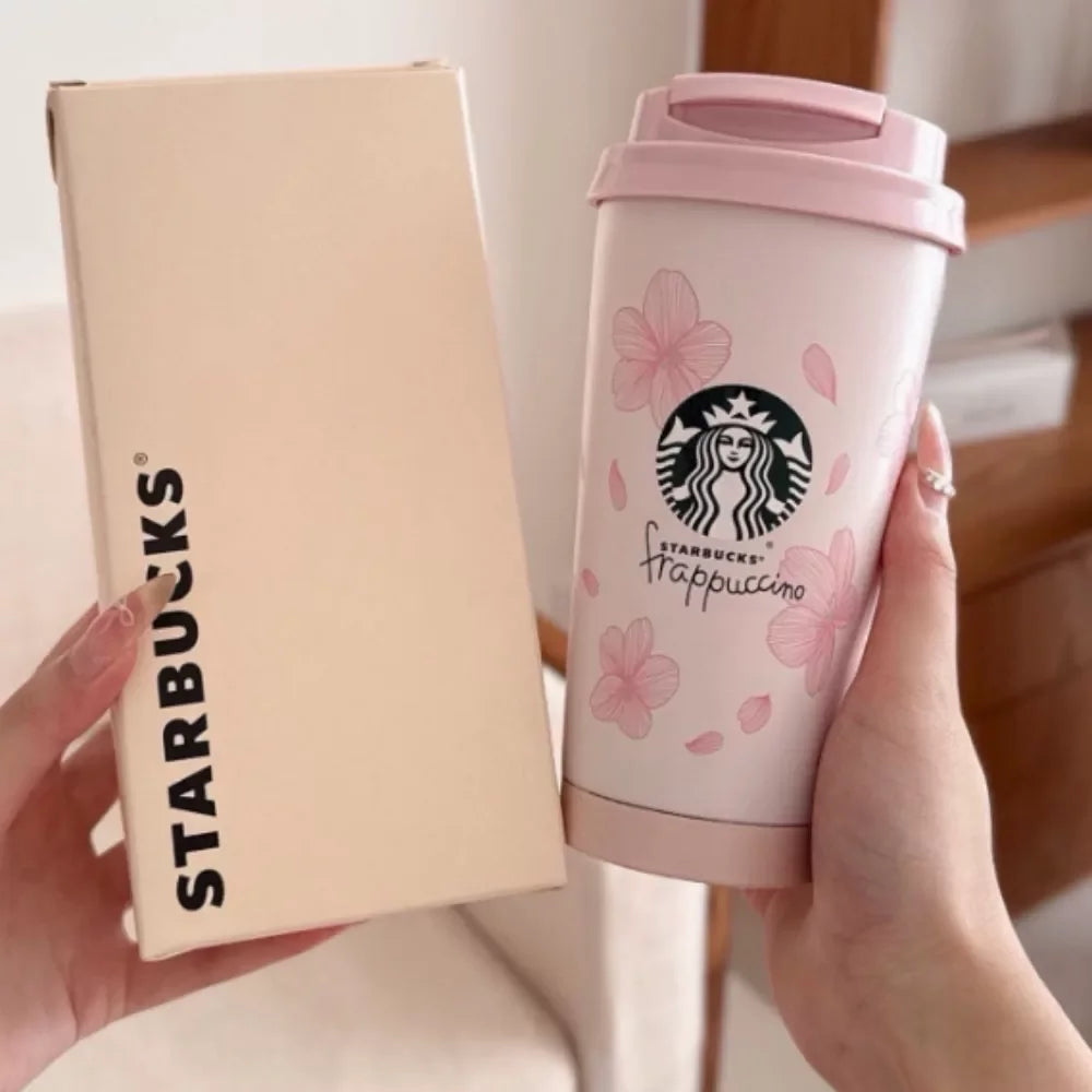 Starbucks Cherry Blossom World Thermal Coffee Cup 304 Stainless Steel Insulated Mug Stylish Portable Drinkware For Daily Life