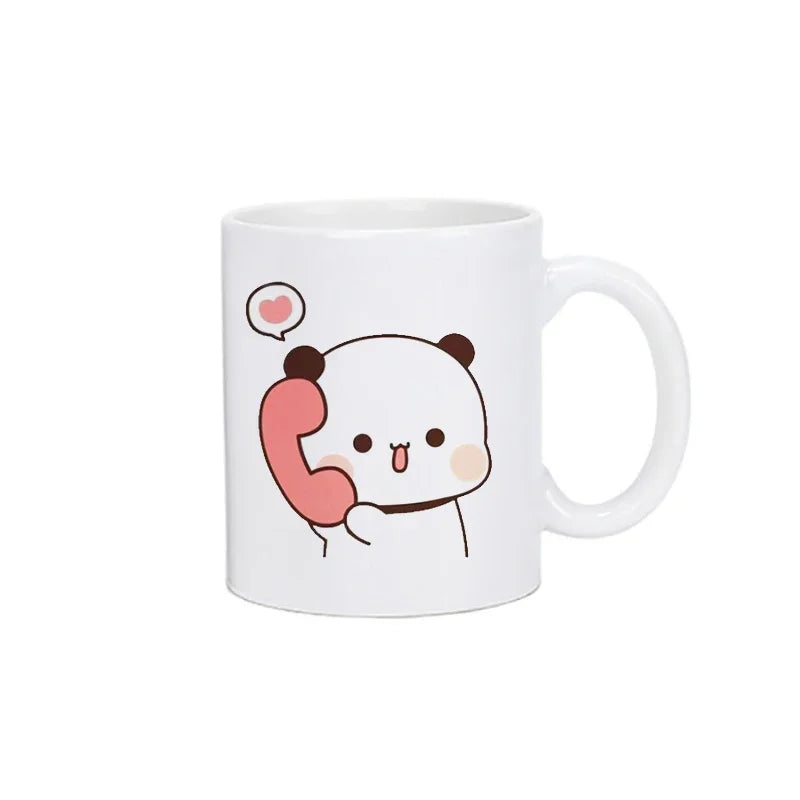 Panda Bear Bubu Dudu Coffee Milk Cup Mocha Cat Panda Bear Couple Creative Present Cute Gift Drinking Tea Cup Mugs
