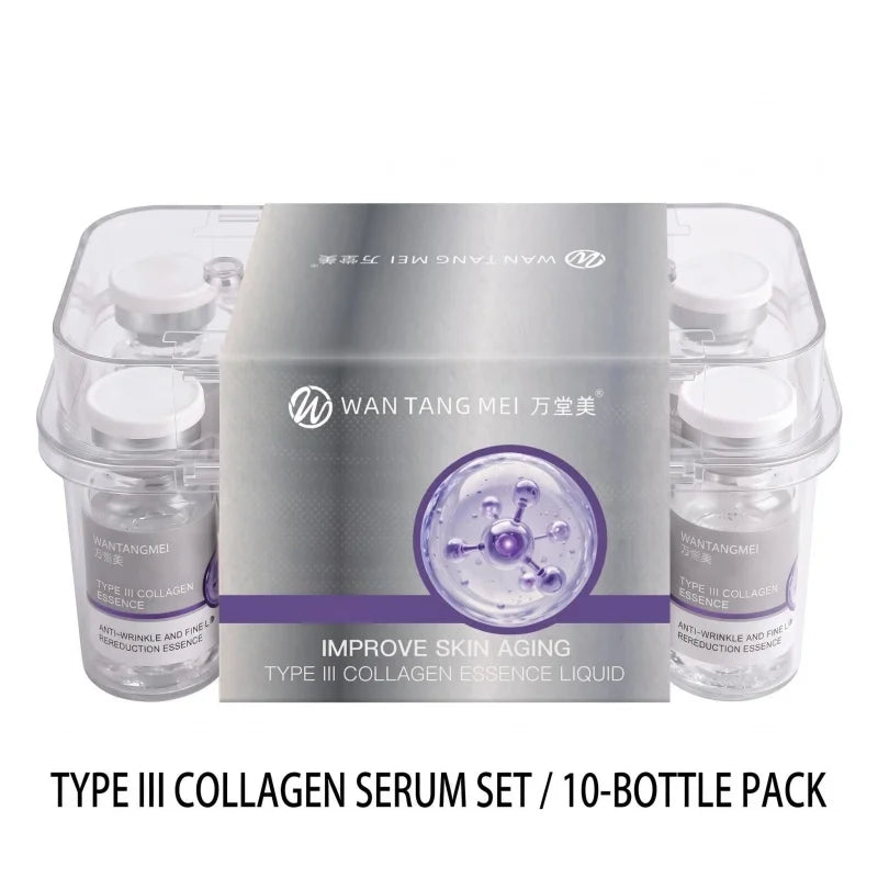Type III Collagen Facial Firming Serum  Anti-Wrinkle Firming Lifting and Anti Aging Serum Brightening and Moisturizing Serum