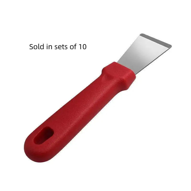 Stainless Steel Cleaning Scraper Nonslip Handle High Scraping Power For Kitchen Grease Grout Cleaning