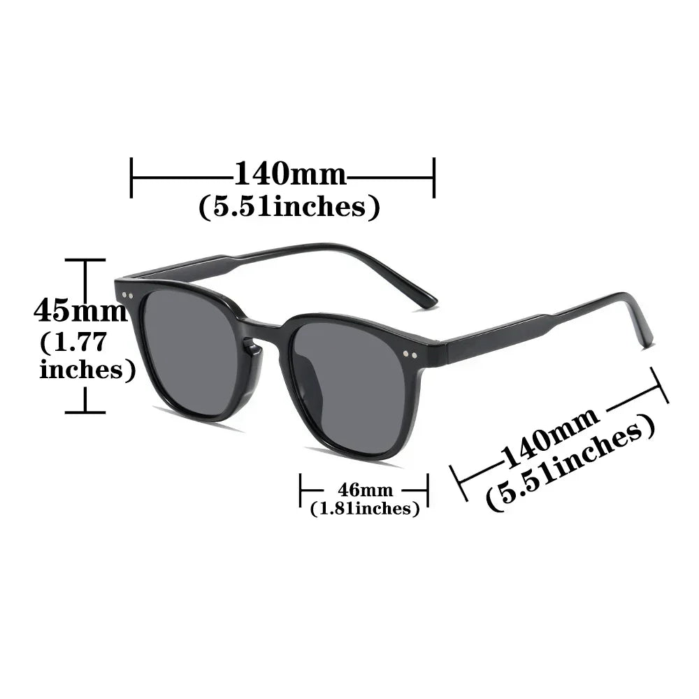 Vintage Luxury Square Round Sunglasses