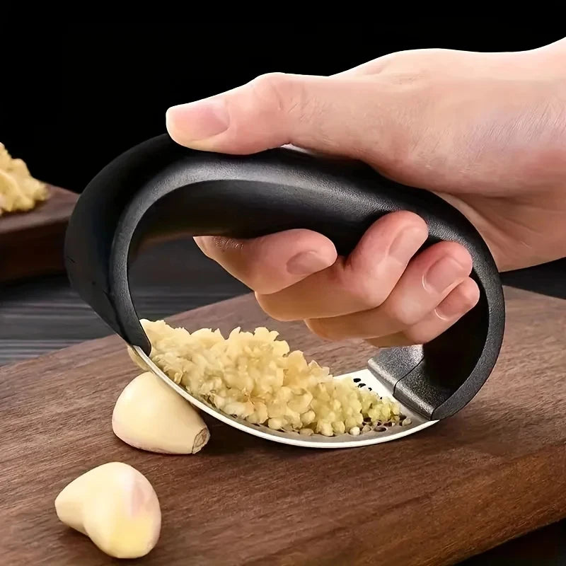1-6Pcs Stainless Steel Washable Garlic Press, Thickened Garlic Clip, Household Garlic Puree Grinder, Garlic Mortar, Kitchen Tool