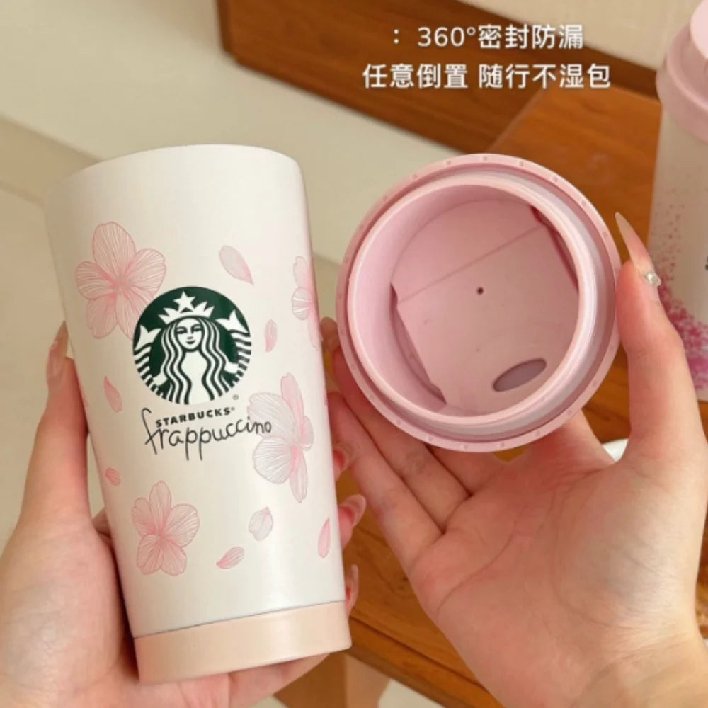 Starbucks Cherry Blossom World Thermal Coffee Cup 304 Stainless Steel Insulated Mug Stylish Portable Drinkware For Daily Life