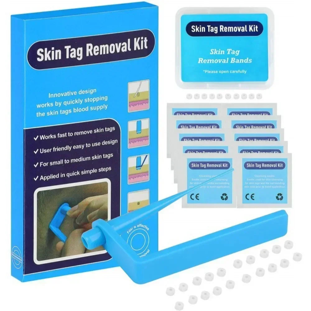 2 IN 1 Painless Auto Micro Skin Tag Removal Kit Adult Skin Tag Mole Wart Remover Device Face Cleaning Skin Care Beauty Tools