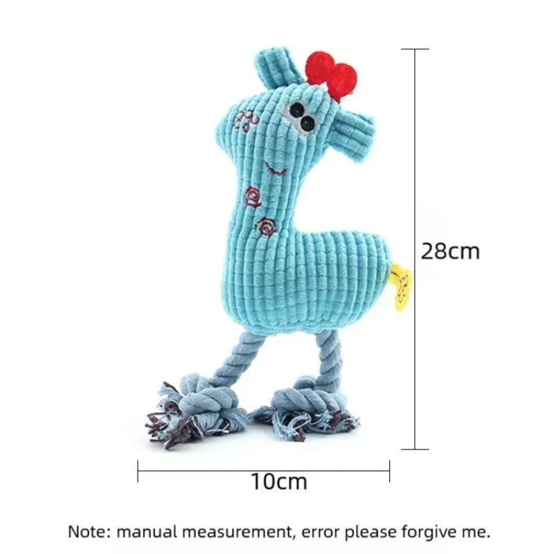 Plush Bone Dog Squeaky Toy Puppy Teething Molar Chew Toy Squeaker Interactive Training Play Toy Pet Daily Care Accessories