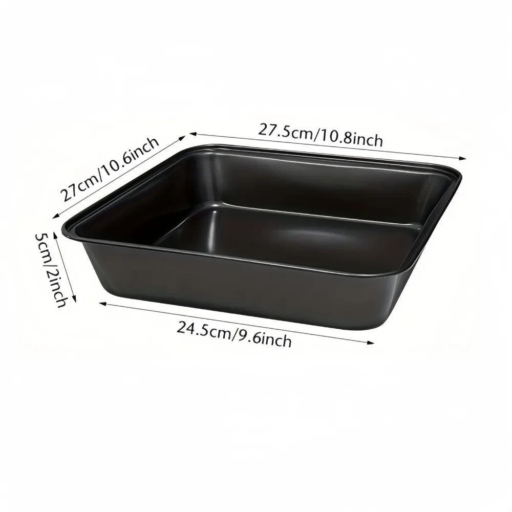 Nonstick Rectangular Carbon Steel Roasting Pan | Rustproof Baking Tray for Bread Cake Professional Kitchen Utensils Carbon Steel