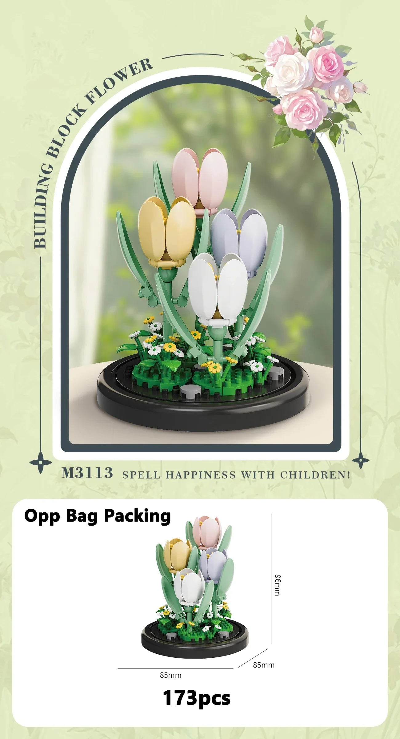 Eternal Flower Building Block Set