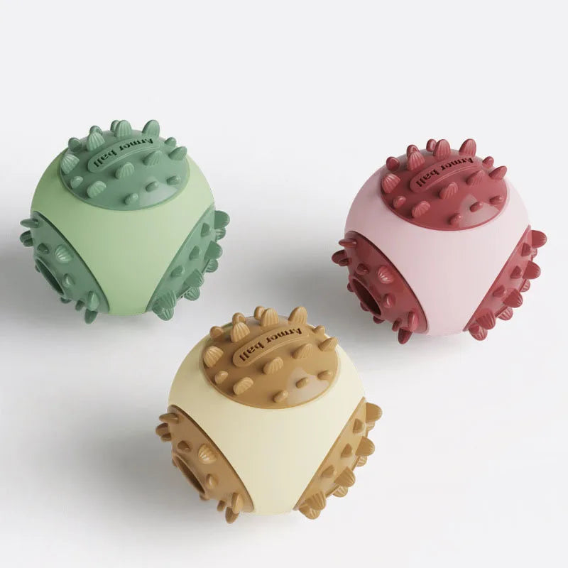 Indestructible Dog Leaky Food Ball Chew Toy Interactive Molar Bite Resistant Pet Ball Puppy Self Entertainment Relief Boredom