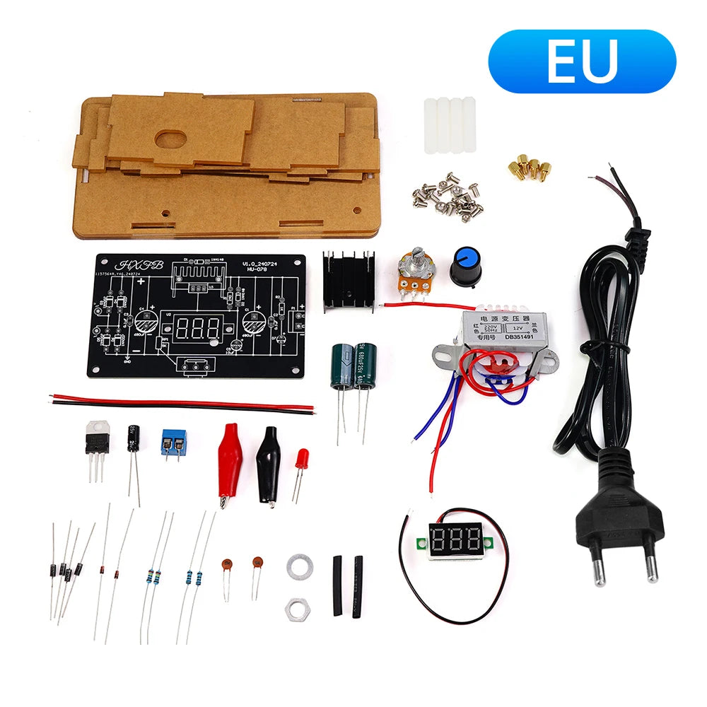LM317 Adjustable Power Supply DIY Kit DC Regulated Power Supply Module Component Welding Electronic Production Bulk