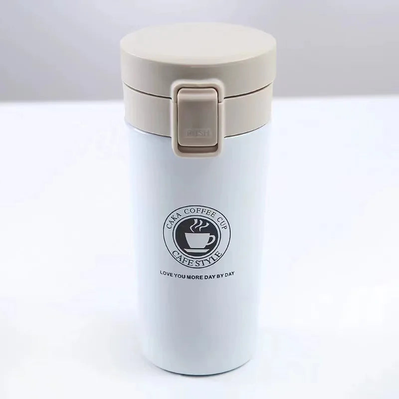 380/510ML Stainless Steel Thermo Bottle Coffee Cup  Outdoor Sports Vacuum Flask Car Thermal Cup Keeps Cold and Heat Thermal Mug