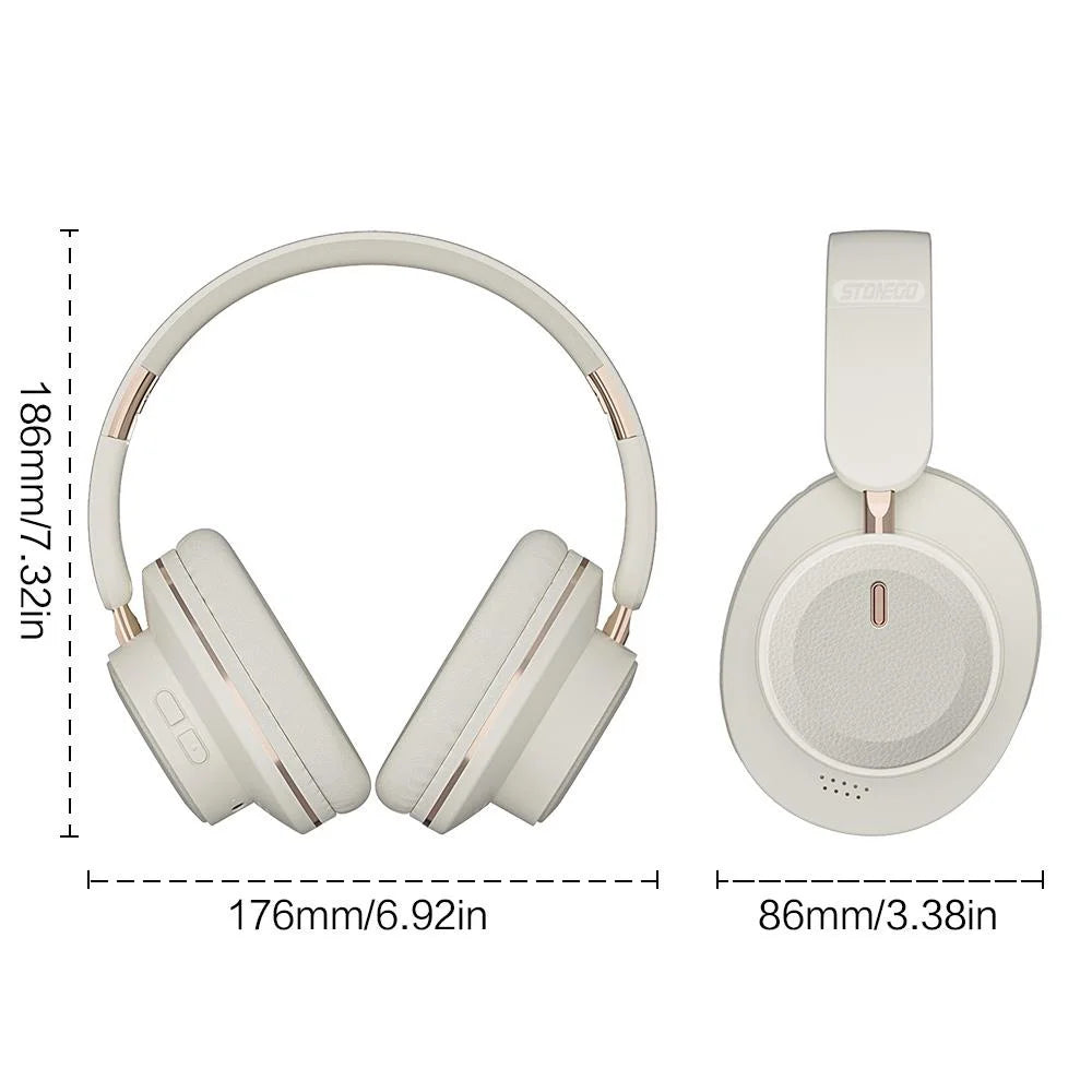 Bluetooth Headphones Wireless Foldable Headset Fashion Aesthetic Design Portable Earphones With BT5.3 Technology 24H Battery Life Premium Stereo Sound All Day Comfort Fit Photography Props Accessories For Women Men Students T