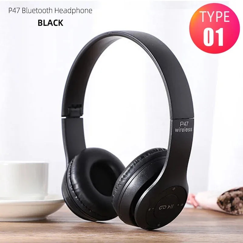 Handsfree Wireless Headphones Noise Canceling Headphone Earphone P47 headset Bluetooth Head Phone for iPhone Huawei Samsung S22