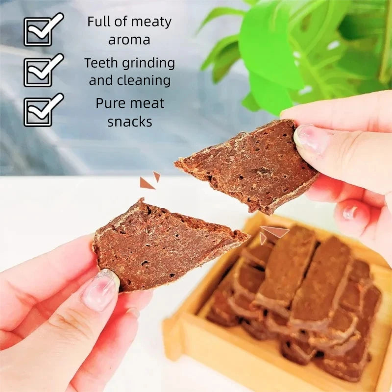 Pet snacks air-dried beef liver slices dog snacks training rewards snacks pet jerky