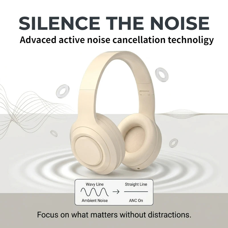 M5 Over Ear HIFI Stereo Headsets Wireless Bluetooth 5.3 Headphones Sports Gaming Earphones Support TF/AUX Noise Reduction